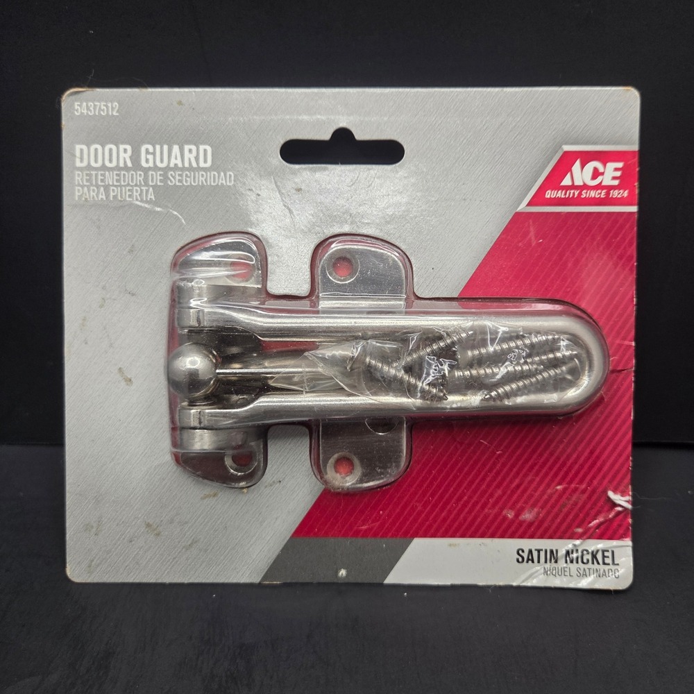 Ace Hardware Door Guard Swing Bar Latch 4-1/8" Satin Nickel Security 5437512
